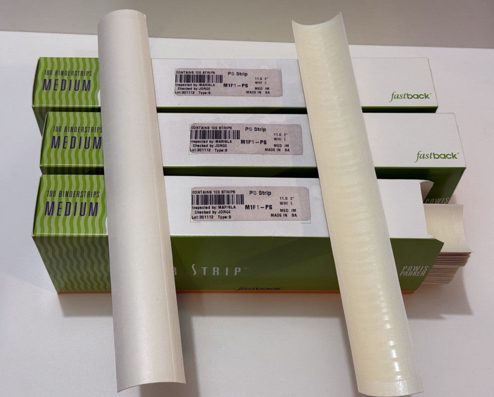 Lot of 3 - Powis Fastback PS Strip 11" Medium White M1P1-PS - 100 Per Box New