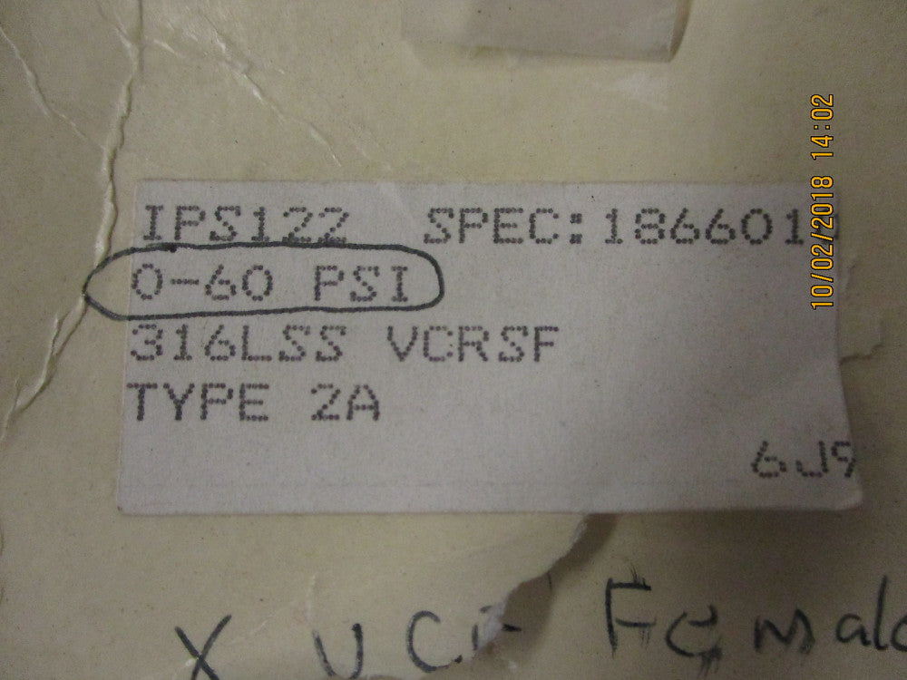 IPS122-TYPE2A Span Instruments Pressure Gauge: 0-60PSI BRAND NEW!