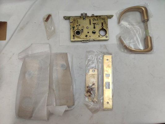 Vintage NOS Yale 8700 Series Mortise Lockset Brass Finish 8708 LHR
