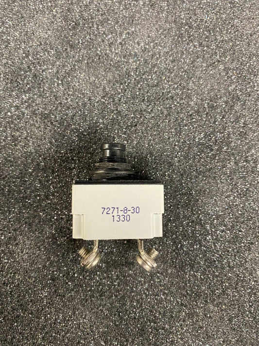 NEW, Klixon, 7271-8-30, CIRCUIT BREAKER 30 A PUSHBUTTON TRIP FREE