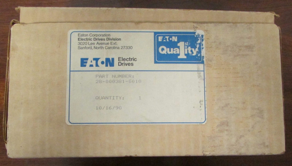 EATON DYNAMATIC 28 000381 0010 RUN STOP Speed Control Switch 28 381 10