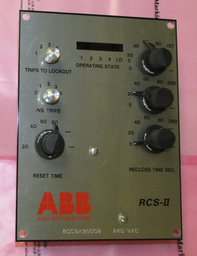 ABB WESTINGHOUSE RSC II 240VAC Reclose Module 8009A95G08 RSC-II