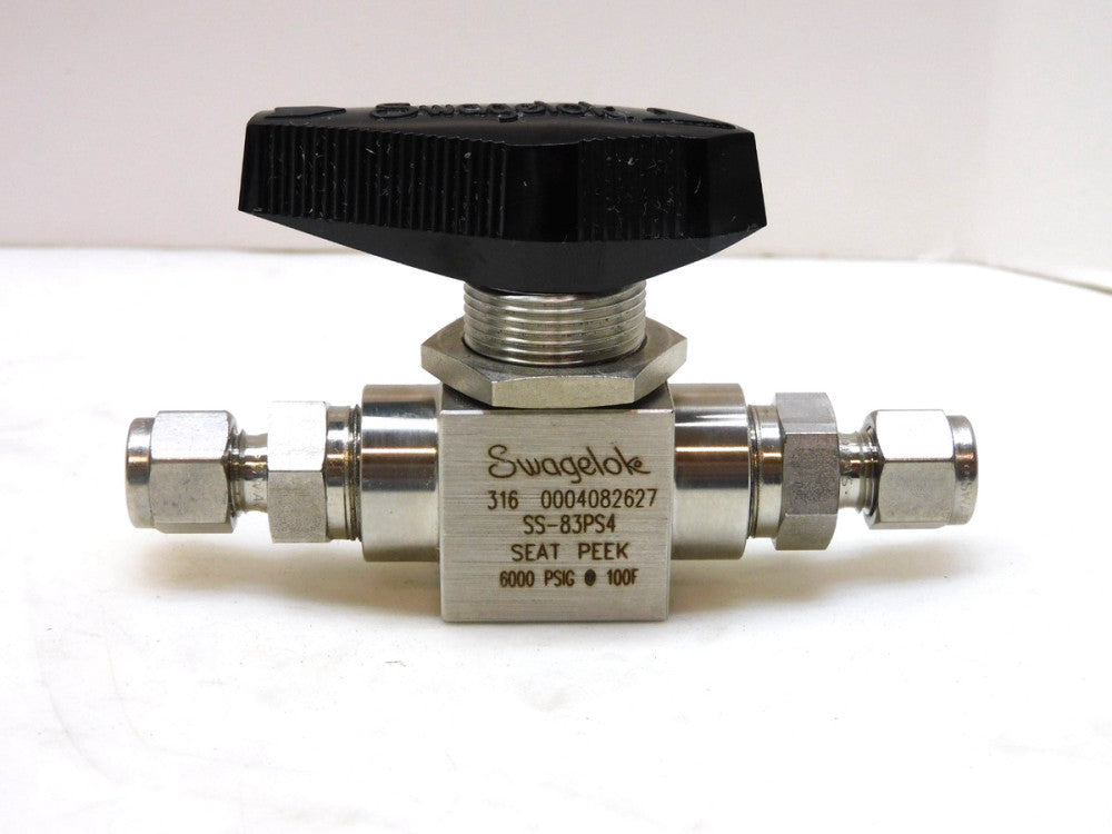 Swagelok Stainless Steel High Pressure Ball Valve 1/4" Tube SS-83PS4