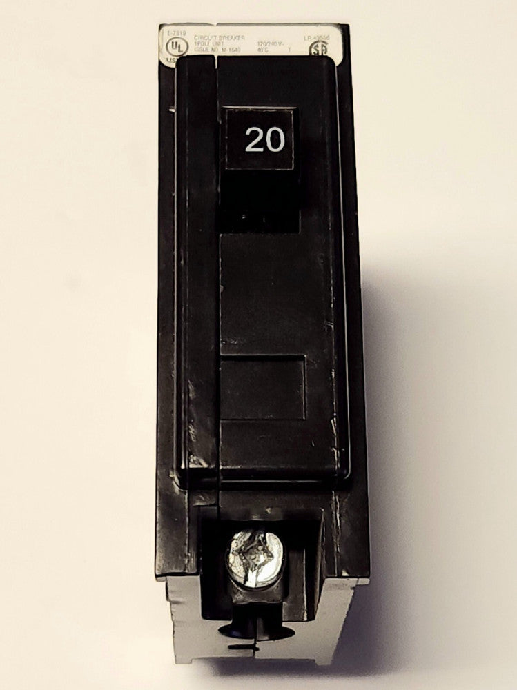 EATON CUTLER HAMMER QBHW1020 Single Pole 20 AMP Type BA 22 KAIC Circuit Breaker