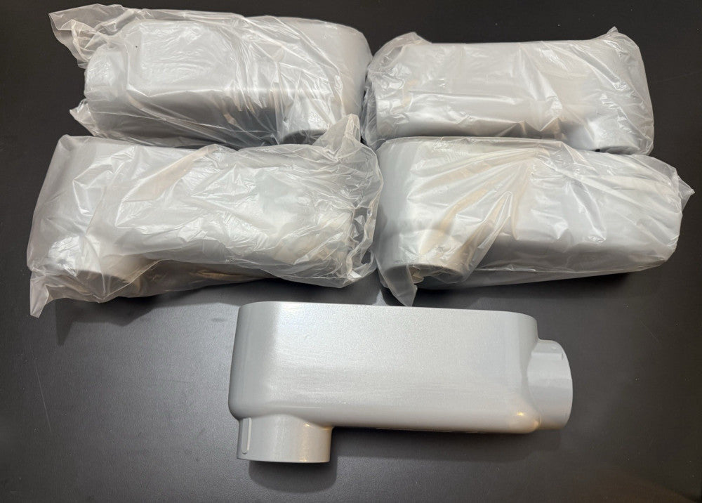 Lot of 5 - Topaz LB6 Aluminum Rigid Conduit Body 2" - New LB200