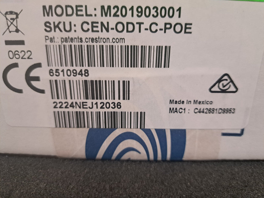 New, Crestron, CEN-ODT-C-POE, Dual-Technology Occupancy Sensor