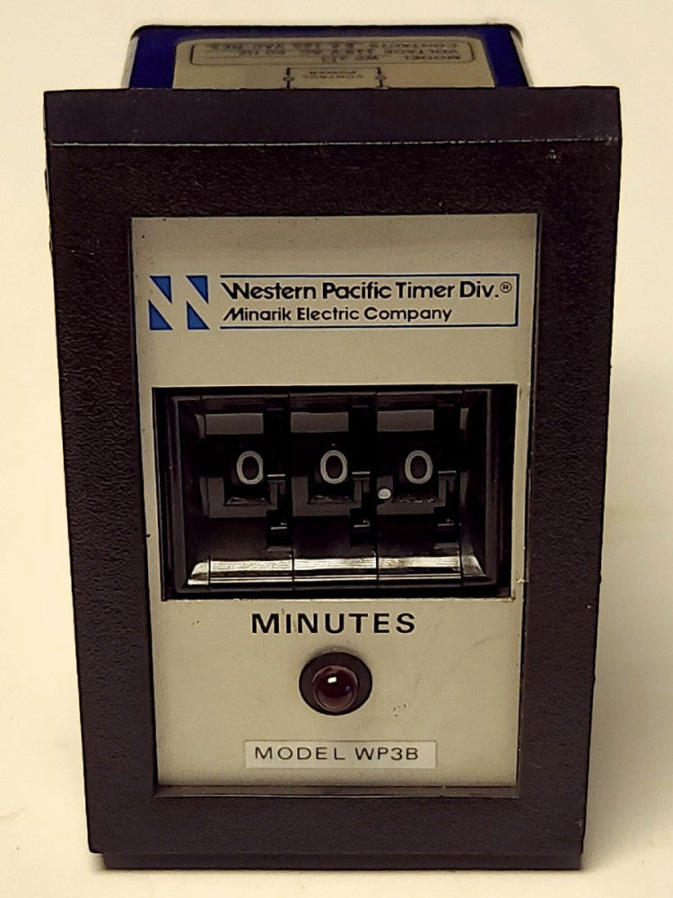 WESTERN PACIFIC MINARIK Electric WP3B Relay Timer Timing Module 115 VAC 6 AMP