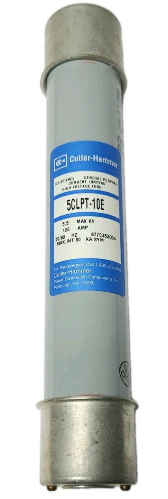 EATON CUTLER HAMMER 5CLPT 10E 5.5 KV 10E AMP Fuse 677C453G04 MAX 80 KA SYM