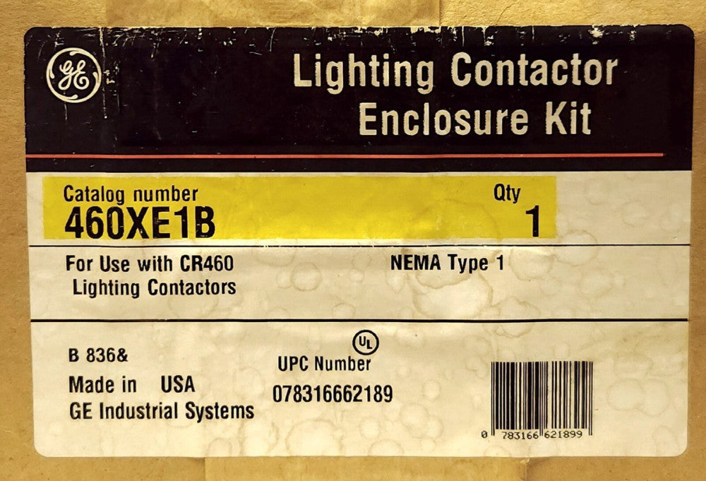GENERAL ELECTRIC 460XE1B CR460 Nema 1 Lighting Contactor Enclosure Kit Indoor