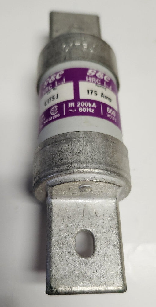 GEC C175J Bolt In 175 AMP 600 VAC Fuse HRCI-J IR 200kA