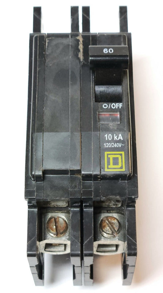 SQUARE D QOU2060 2 Pole 60 AMP Type QO Circuit Breaker