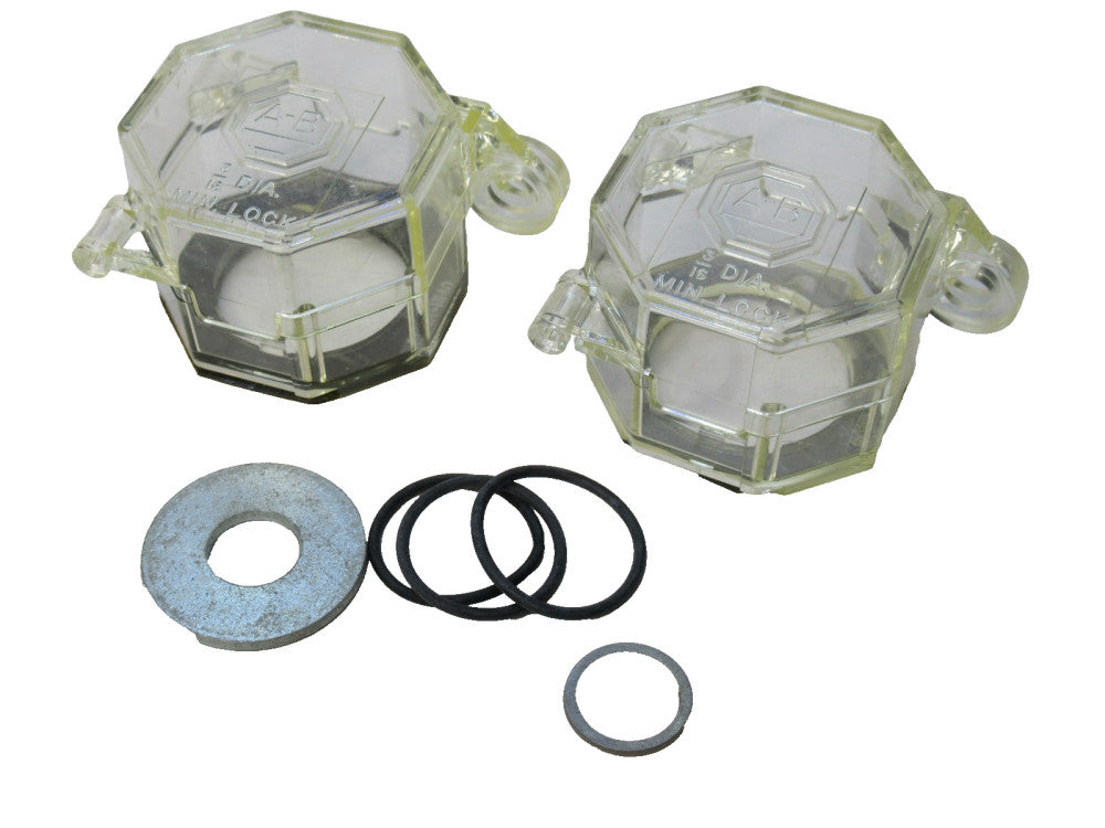 Allen Bradley 800H-N140 Padlocking Cover 3/16 Diameter , Clear (New - Lot of 2)