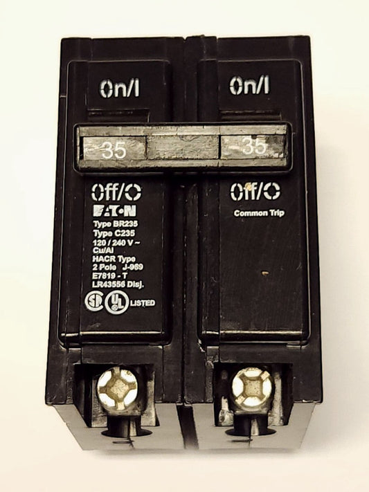 EATON CUTLER HAMMER BR235 2 Pole 35 AMP Type BR C235 Circuit Breaker