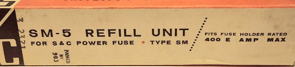 S&C ELECTRIC 131400R4 250E AMP 7.2 KV SM-5 Fuse Refill 153-4