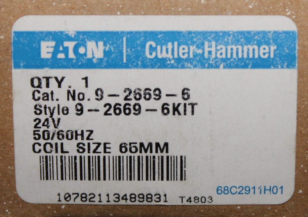 EATON CUTLER HAMMER 9-2669-6 24V Size 2 Coil 65MM 9 2669 6 Kit