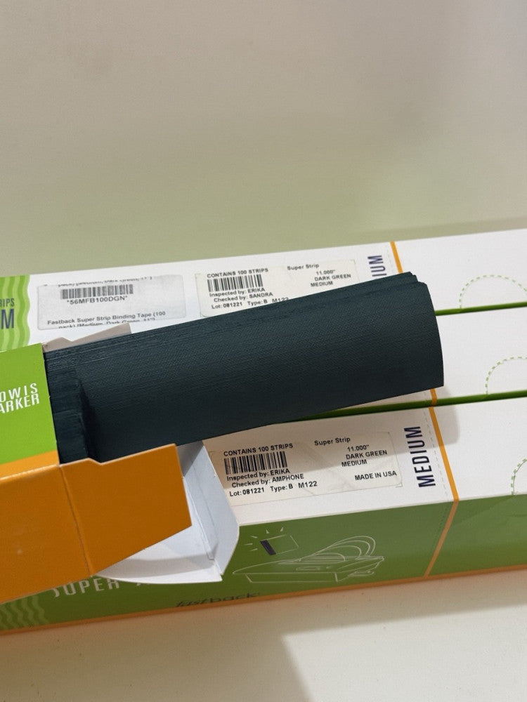 Lot of 4 - Powis Fastback 11" Dark Green Medium Super Strip M122 - 100 Per Box