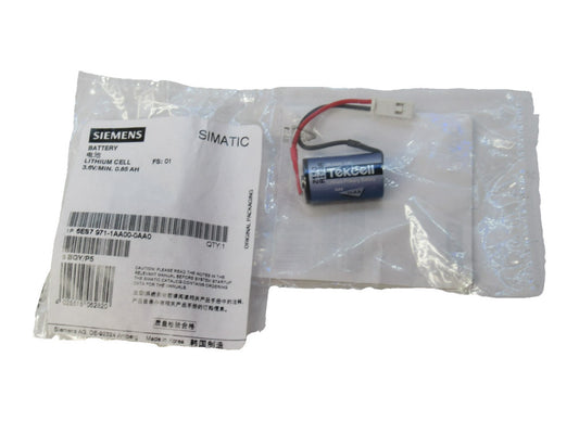 Siemens 6ES7 971-1AA00-0AA0 3.6V Simatic Lithium Cell Battery (New - Lot of 2)