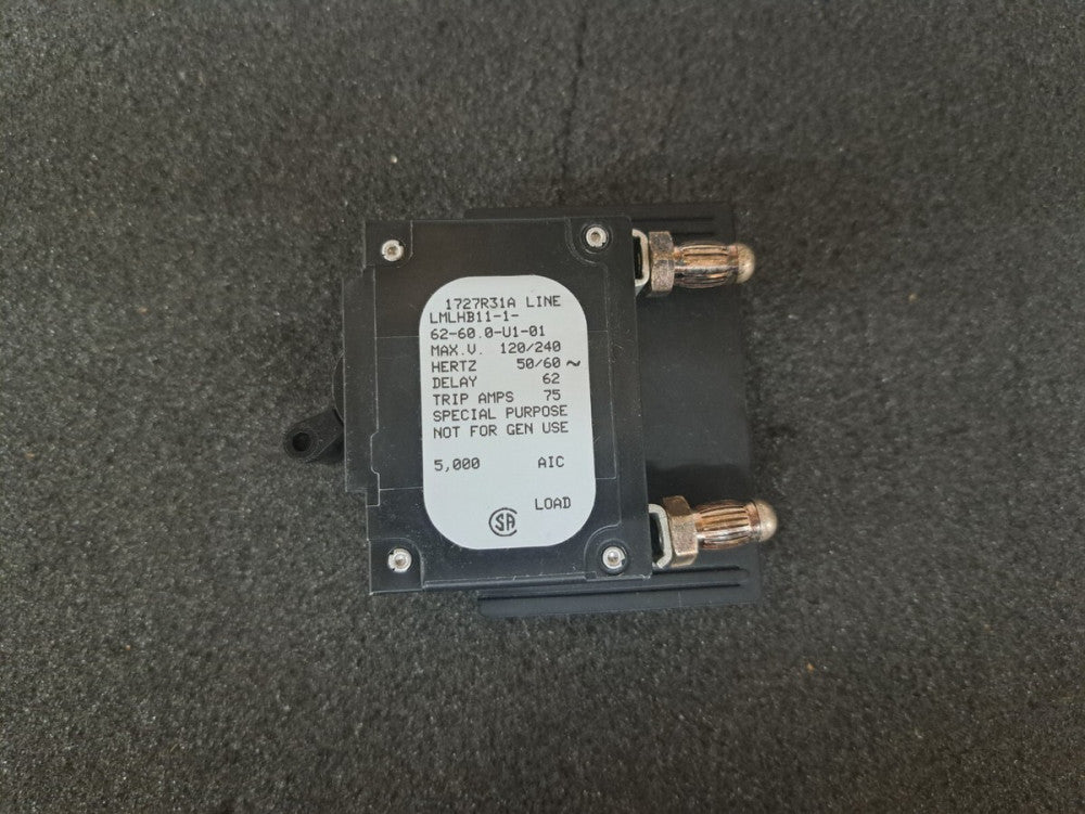 New, Sensata, LMLHB11-1-62-60.0-U1-01, CIR BRKR MAG-HYDR 60A LEVER