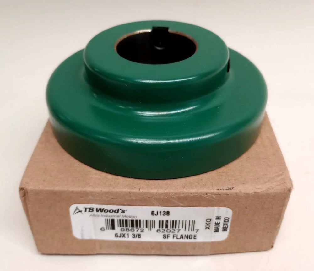 TB Woods 6JX1 3/8 SF Flex Coupling Flange 6J138 1-3/8" Keyed Bore