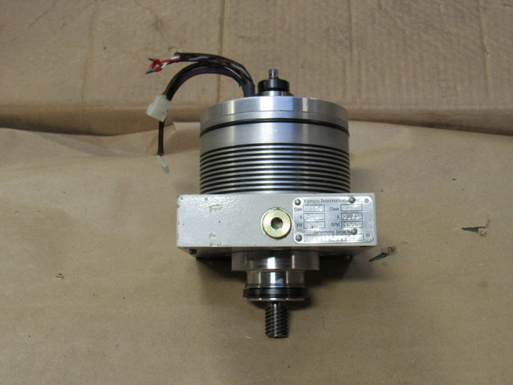 VAMCO SERVO MOTOR CLASS 200 160V 0.9 KW 5.75A 1650RPM - USED