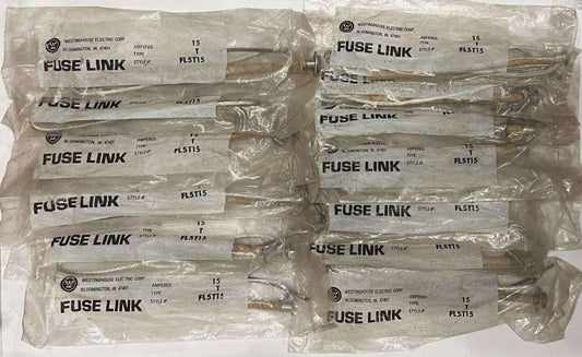 (Lot of 13)FUSE LINK WESTINGHOUSE FL5T15 Type T Fuse Link 15 Amp