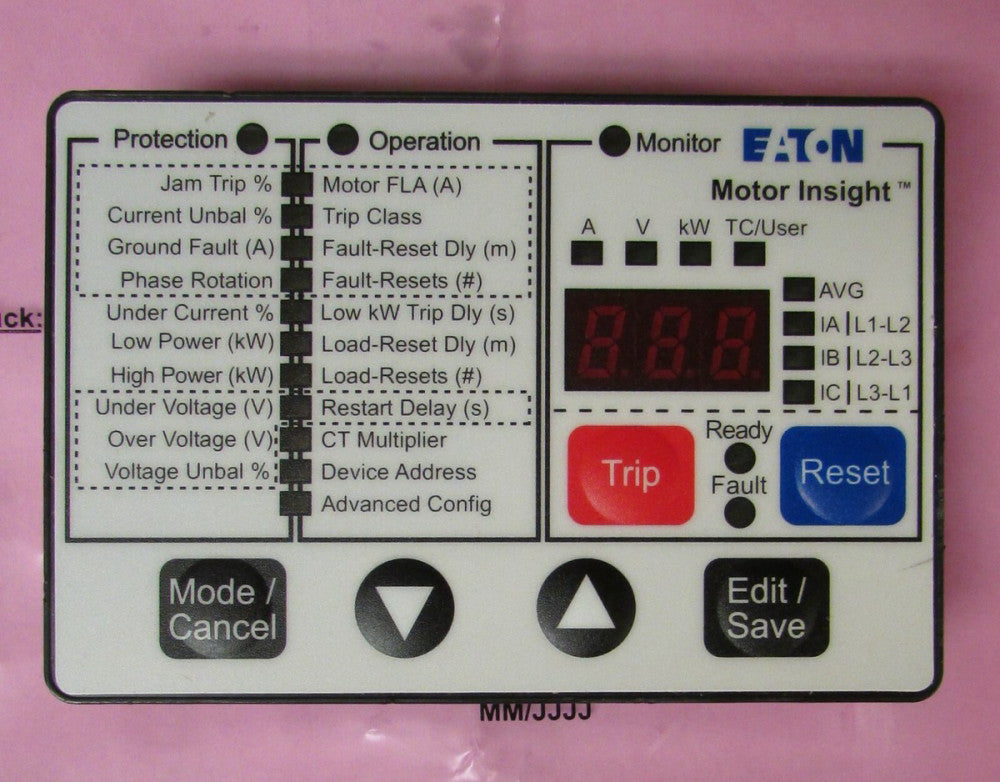 EATON CUTLER HAMMER C4411 Motor Insight Remote Display 3 2374 001B