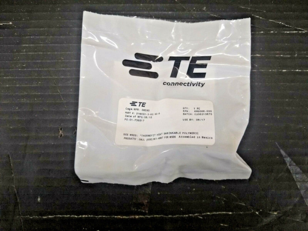 New, TE Connectivity, 214A321-3-02/42-0, HEAT SHRINK BOOT STD POLY MOLDED PARTS
