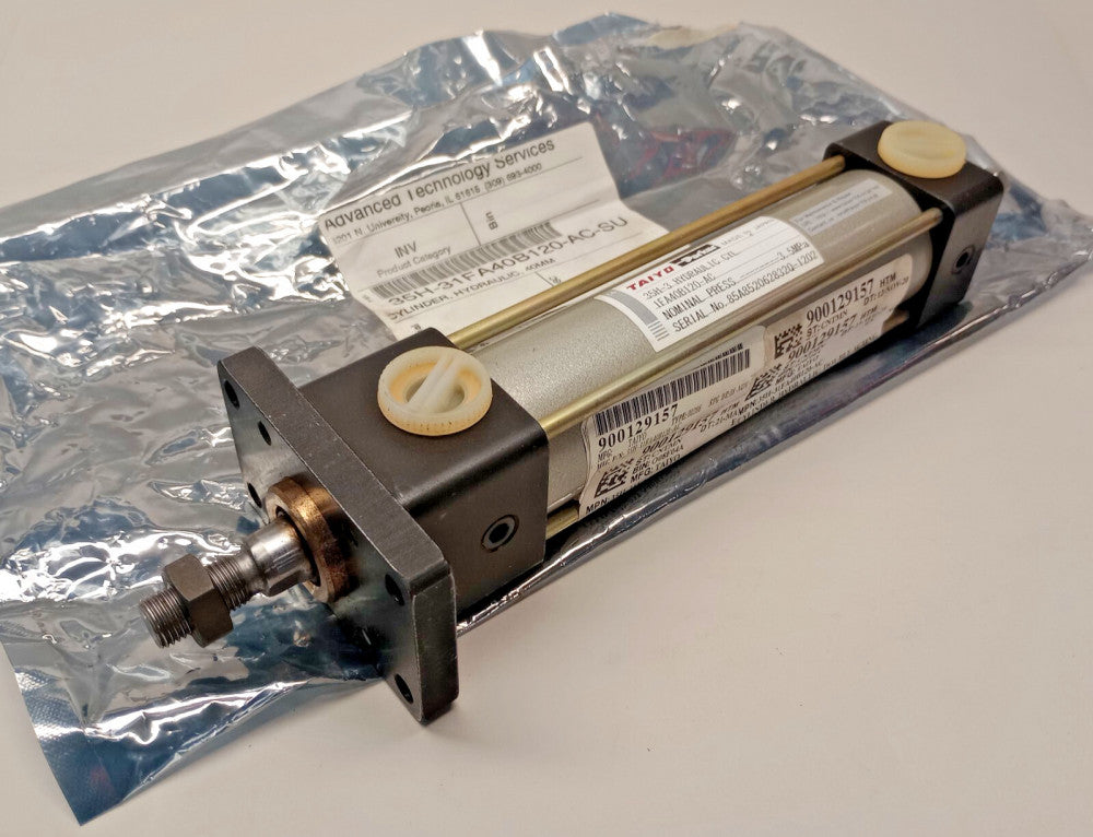 Taiyo 35H-3 1FA40B120-AC Used Hydraulic Cylinder 40mm Bore x 120mm Stroke Parker