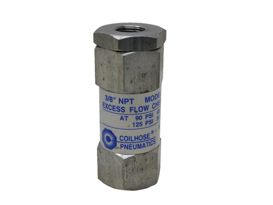 Coilhouse Pneumatics SV803 Excess Flow Check Valve 90Psi 48Cfm 3/8" NPT