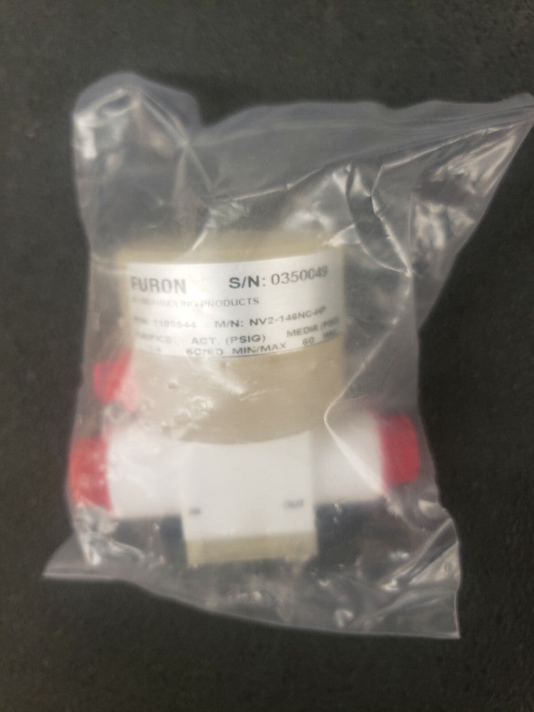 New, Saint-Gobain, NV2-146-NC-HP, Furon - 1/4" 2-way NV Valve 3/8" Female