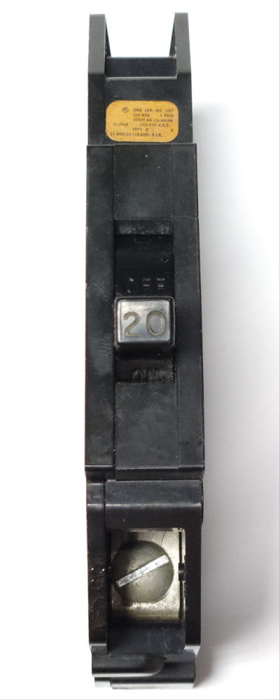 ZINSCO GTE SYLVANIA Q120 Single Pole 20 AMP Type QO Circuit Breaker