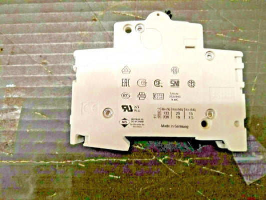 New, ABB, S201-C63, CIRCUIT BREAKER, 1 POLE, 63A C-CURVE