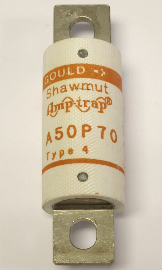 GOULD SHAWMUT A50P70 Bolt In 70 AMP 500 VAC AMPTRAP Fuse Type 4