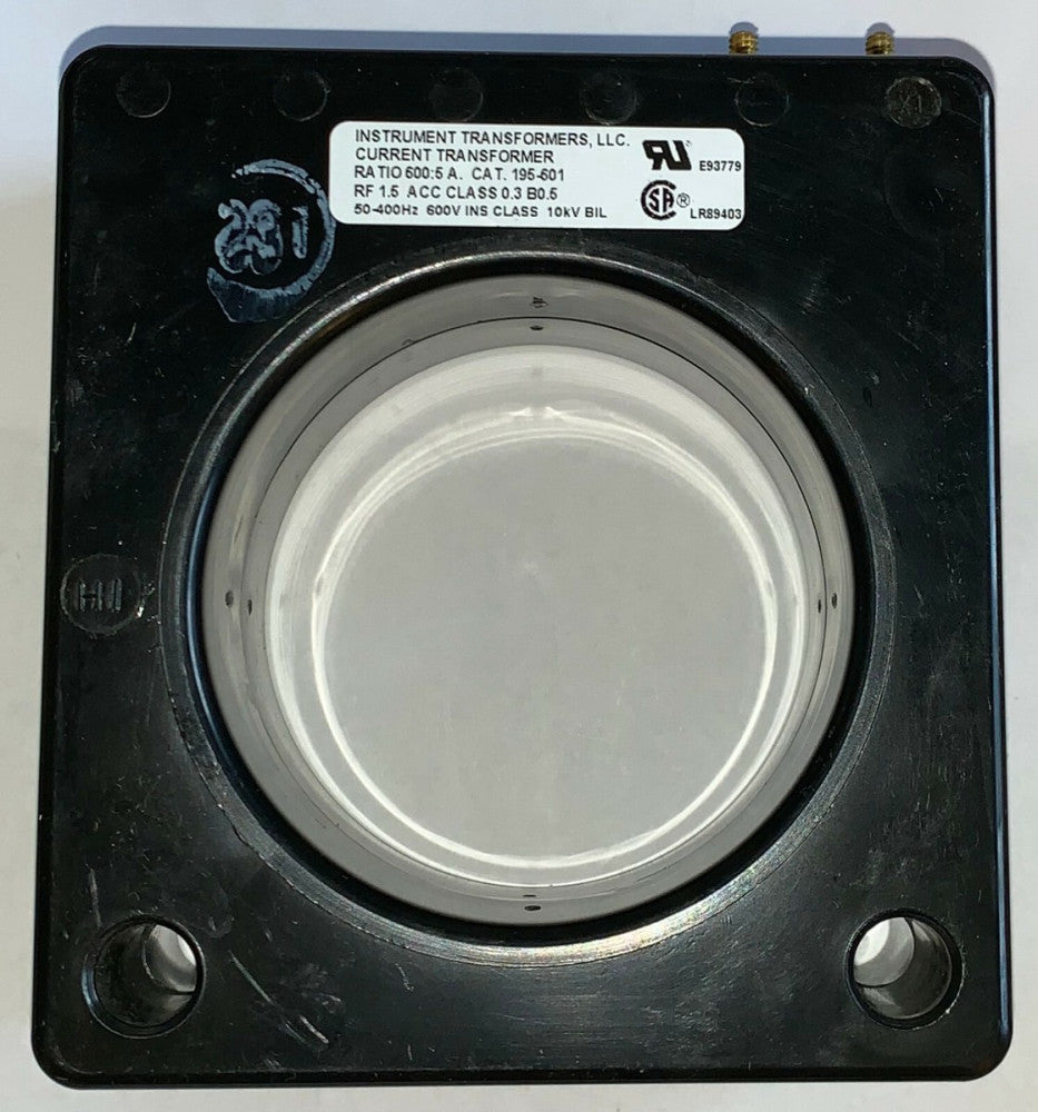 EATON CUTLER HAMMER Instrument Transformer Ratio 600:5 195-601 CT Current Transf