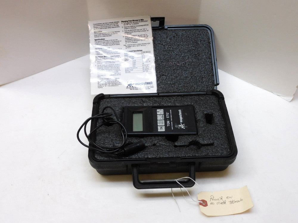 MAJESTECH ELECTRONIC THICKNESS GAUGE ETG 5437-592