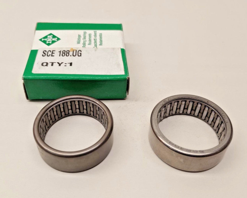 INA SCE188 Needle Roller Bearing (Pack of 2) 1-1/8 ID x 1.375 OD x 0.50 inch W