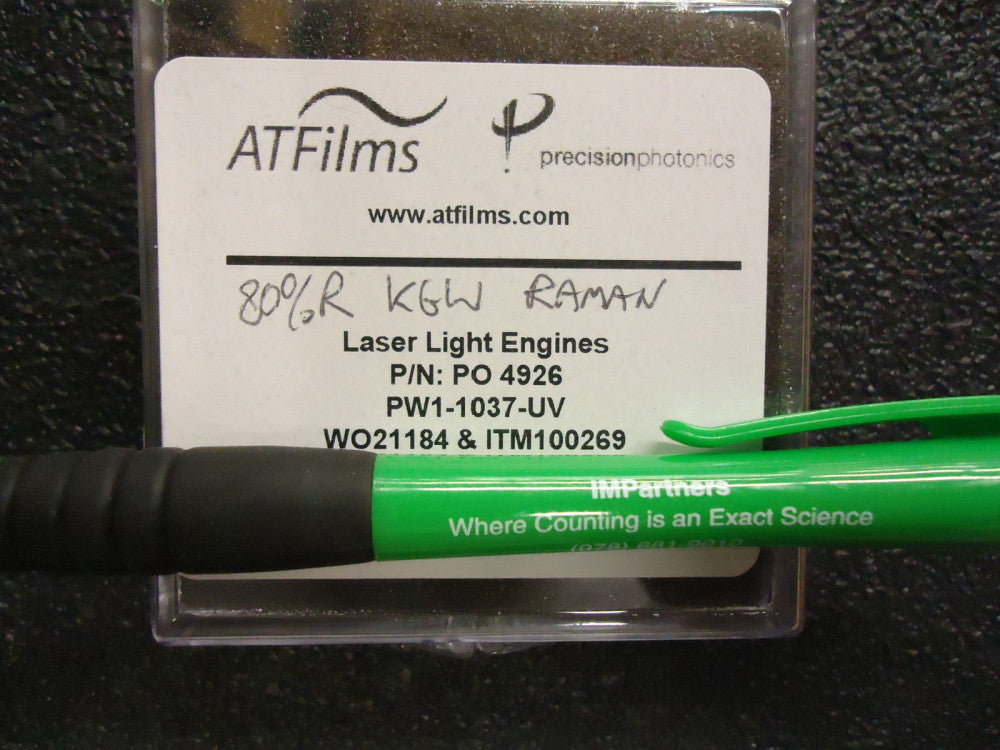 ATFilms PW1-1037-UV Laser Grade Round Windows, Fused Silica. Brand New!
