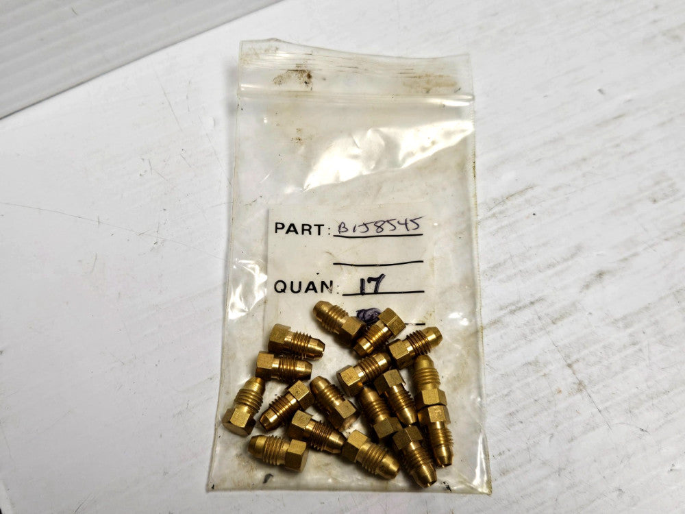 NEW LOT OF 17 NO NAME MALE BRASS COMPRESSION BUSHING FITTING B1J8545 5/16-24