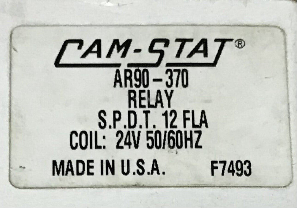 CAM-STAT AR90 370 SPDT 12 AMP 24 VAC Relay 9400A04Q1191A