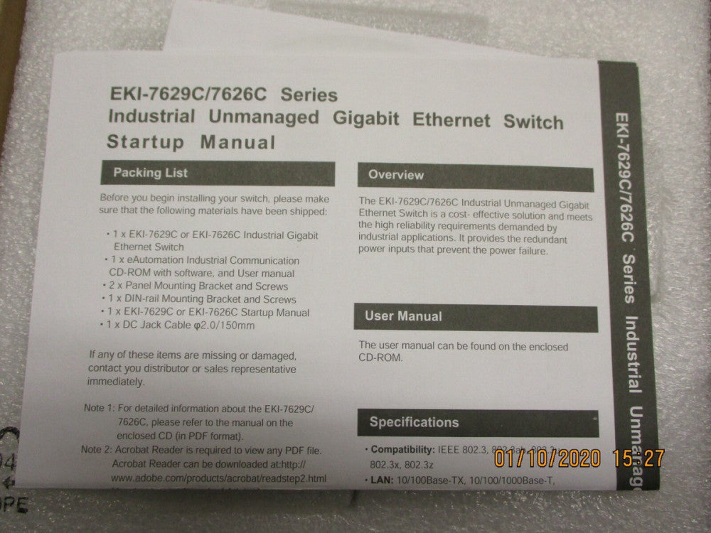 Advantech - KI-7629CI-AE - NETWORK SWITCH-UNMANAGED 12 PORT