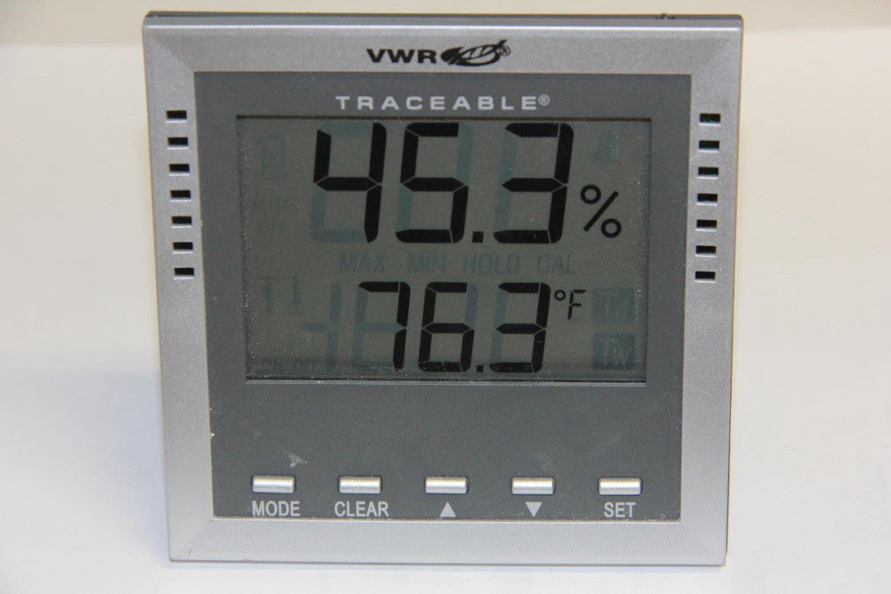 VWR 36934-164 TRACEABLE Digital Thermometer Hygrometer with Alarm