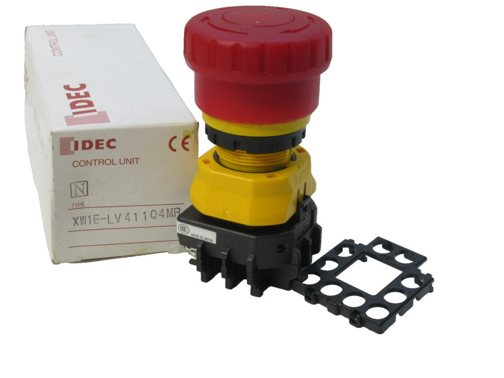 (NEW) IDEC XW1E-LV411Q4MR , XW1ELV411Q4MR Emergency Stop Push Button