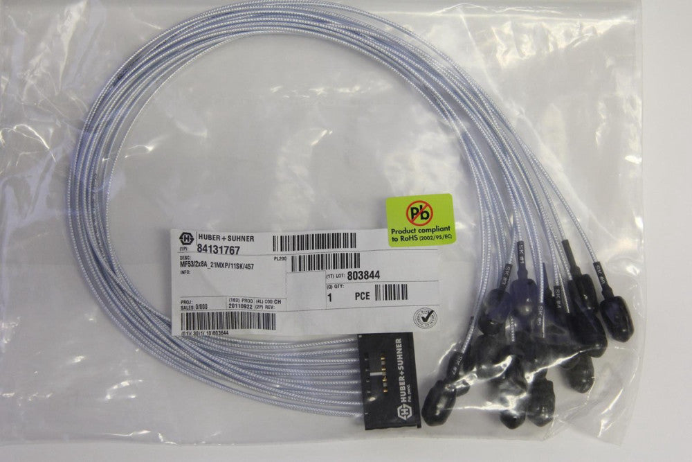 HUBER+SUHNER 84131767 MF53-2x8A_21XMP/11SK/457 Cable Assembly "NEW"