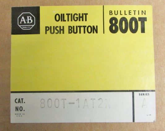 ALLEN BRADLEY Palm Operated Stop Push Button 800T 1AT2N
