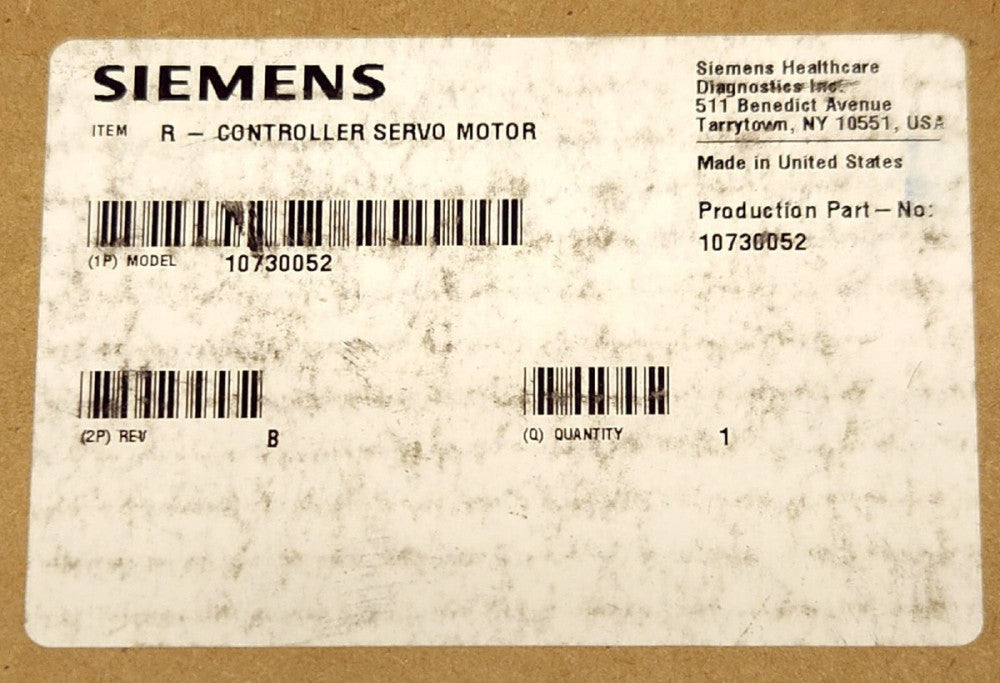 SIEMENS Model 10730052 TEKNIC INC SST R CONTROLLER SERVO MOTOR LONTROL Module