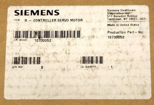 SIEMENS Model 10730052 TEKNIC INC SST R CONTROLLER SERVO MOTOR LONTROL Module
