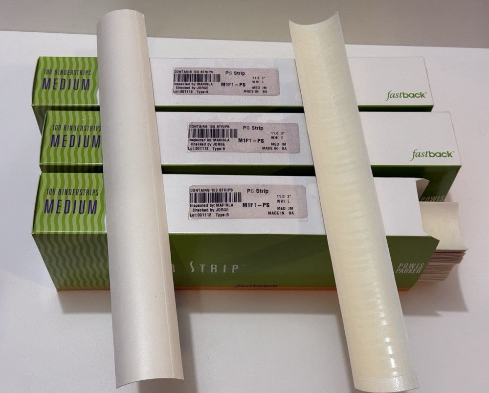 Lot of 3 - Powis Fastback PS Strip 11" Medium White M1P1-PS - 100 Per Box New