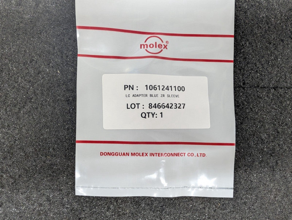 New, Molex, 106124-1100, CONN COUPLER RCPT LC-LC SIMPLEX