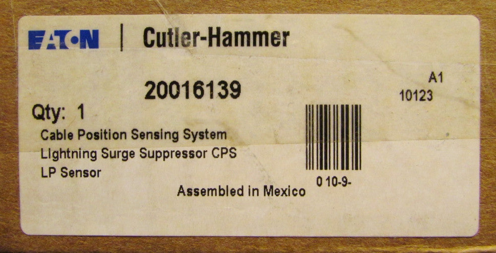 EATON CUTLER HAMMER 20016139 Surge Suppressor Cable Pos Sensor LP CPS 20016139