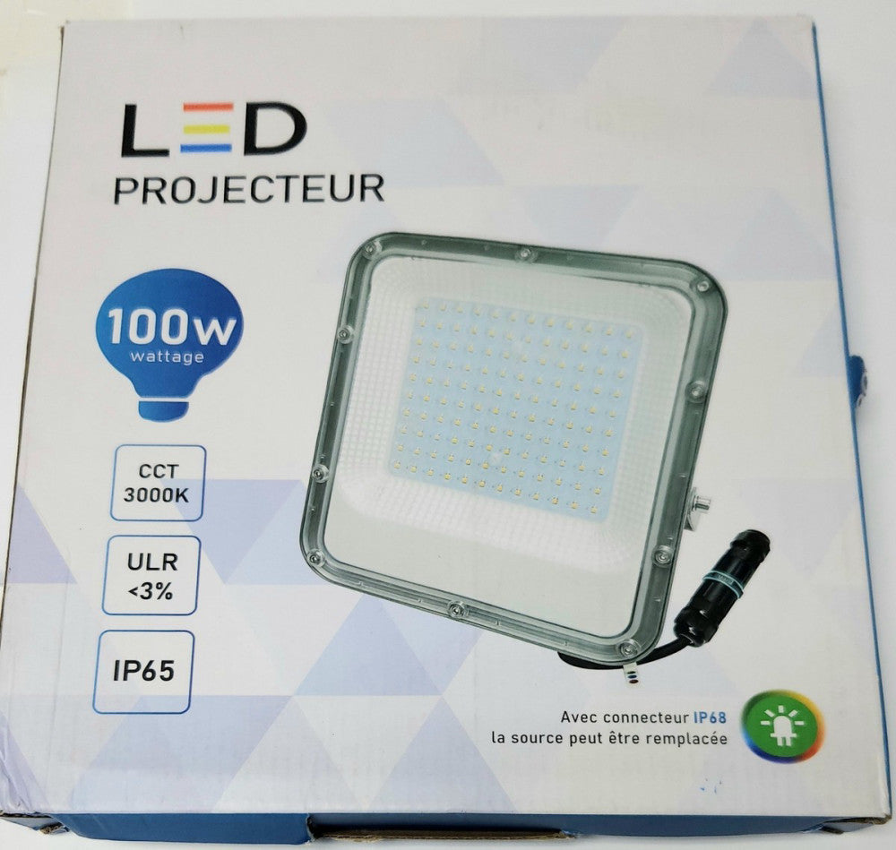 LED PROJECTEUR J FL009 100W 3000K IP65 Adjustable Position LED LIGHT 220-240 VAC
